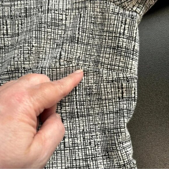 Lands' End Women’s 6 Midi Dress Pockets Black White Office Business Professional - Picture 12 of 12